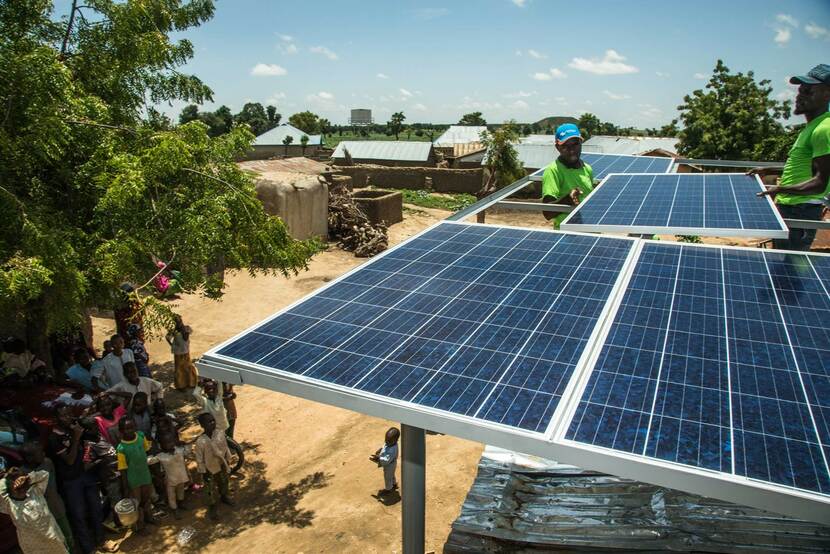Plaatsing zonnepanelen in Nigeria